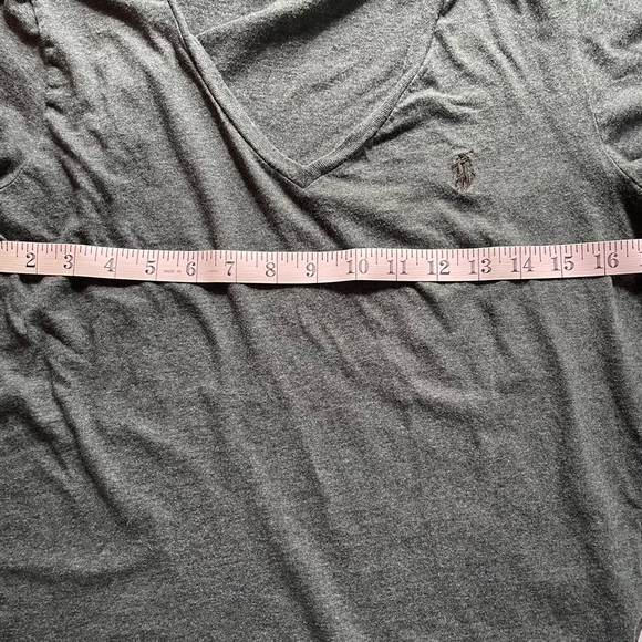 Polo Ralph Lauren Grey ac-Neck T-Shirt Size Large - Picture 9 of 10